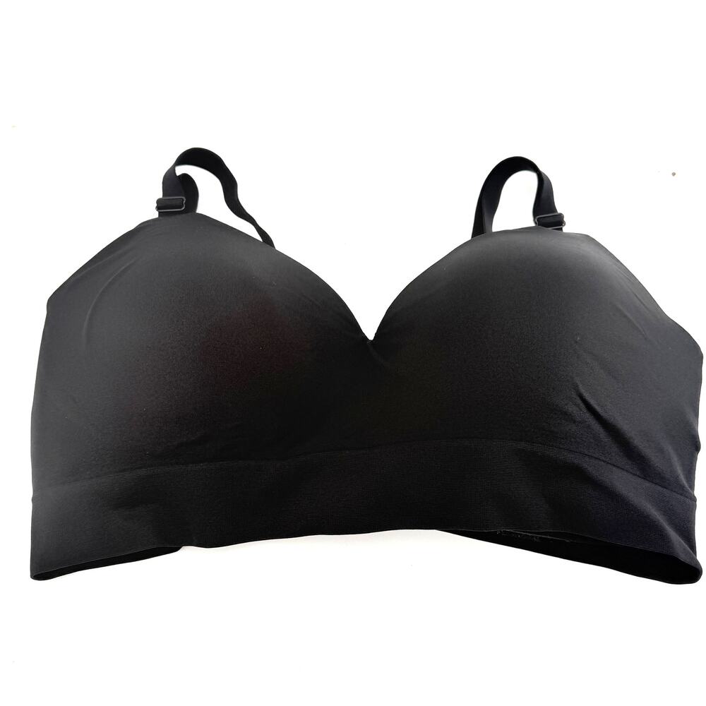 Truekind Black Wireless Bralette Bra Size 3XL